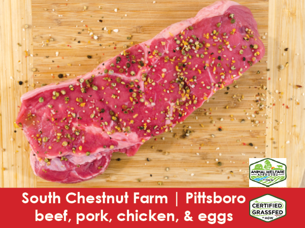 South Chestnut Farm, Pittsboro, beef, pork, chicken, and eggs