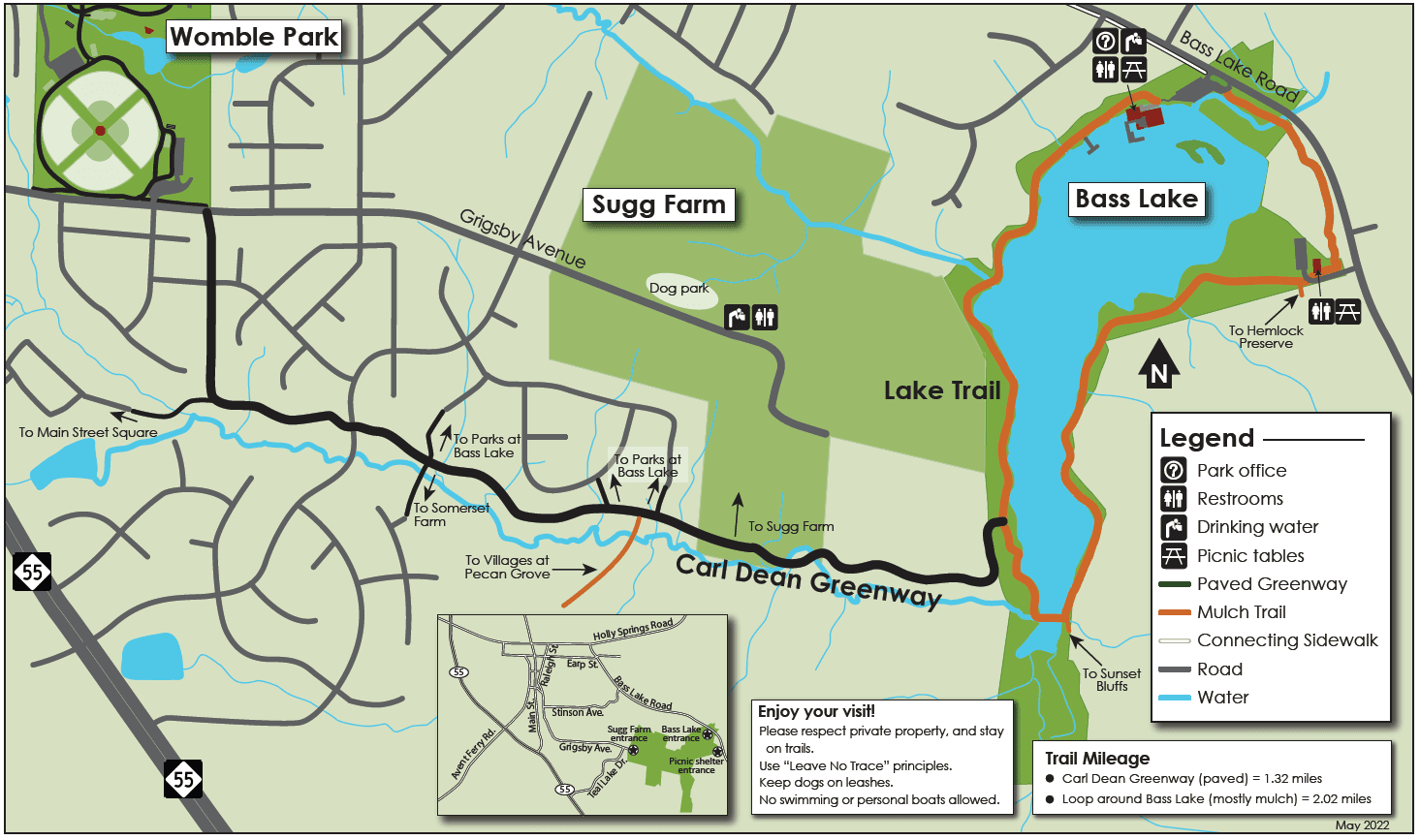 Bass Lake Park Map