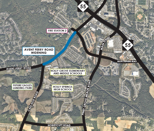 Avent Ferry Project Limits