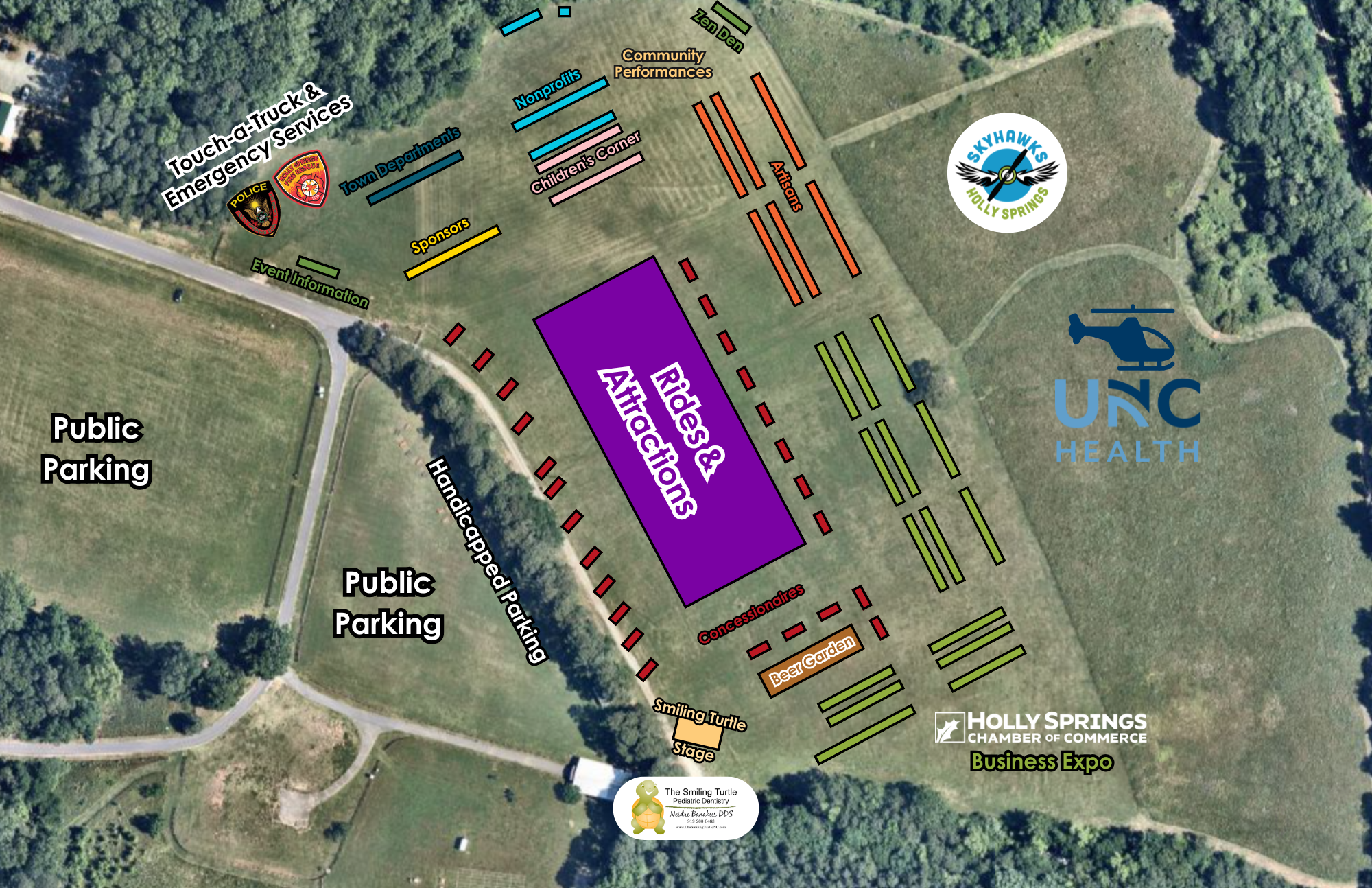 HollyFest 2025 Vendor Layout