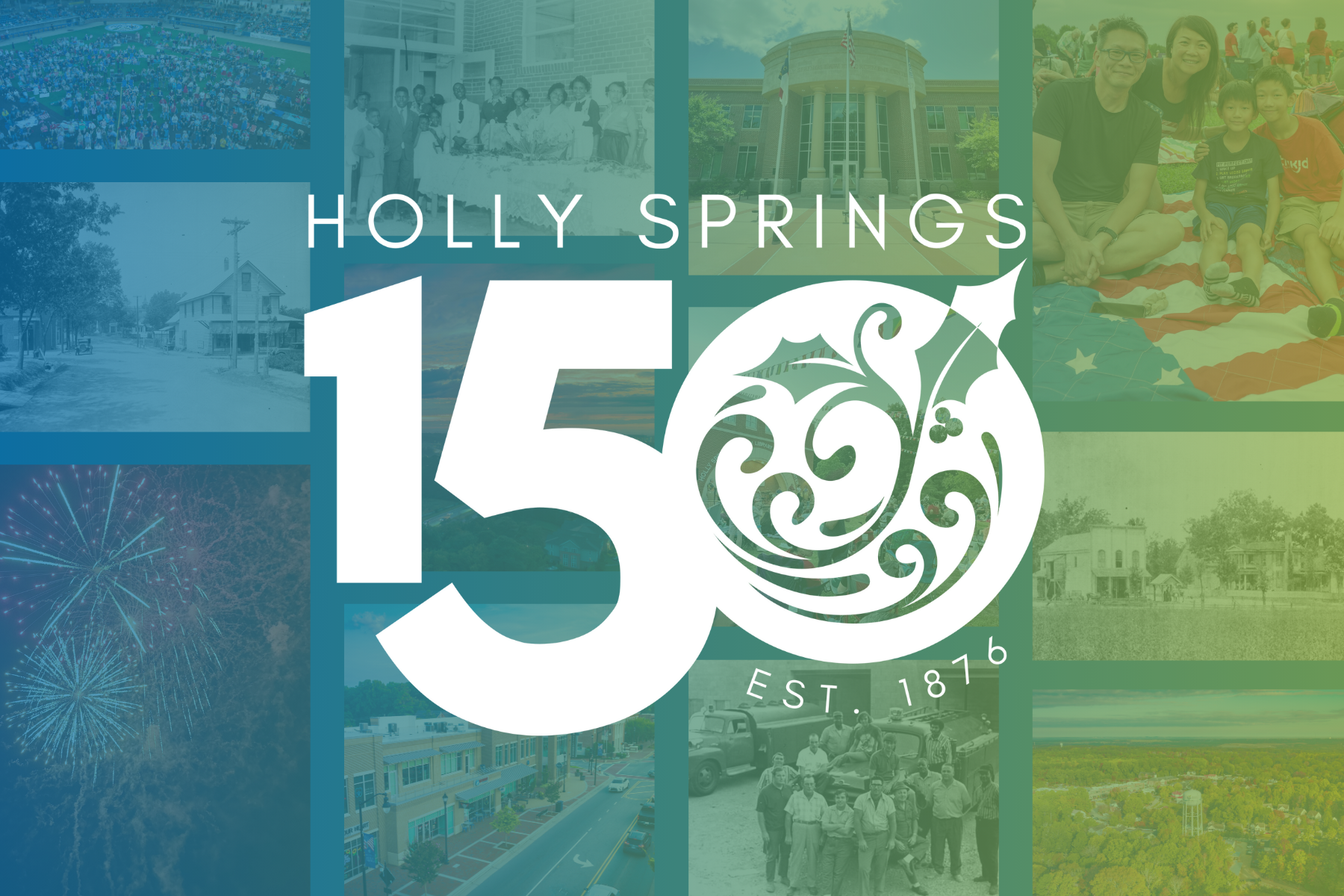 Front of 150th Postcard