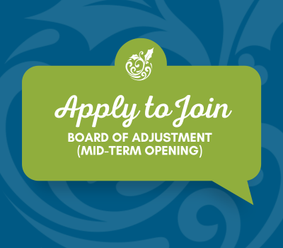 Apply to Join Board of Adjustment (Mid-Term Opening)