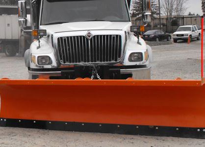 truck with snow plow