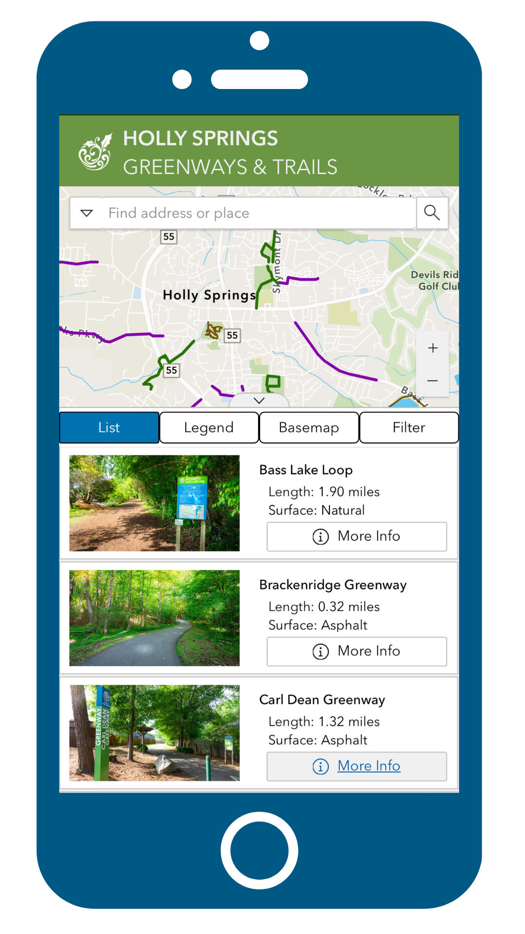 Greenway & Trail Finder